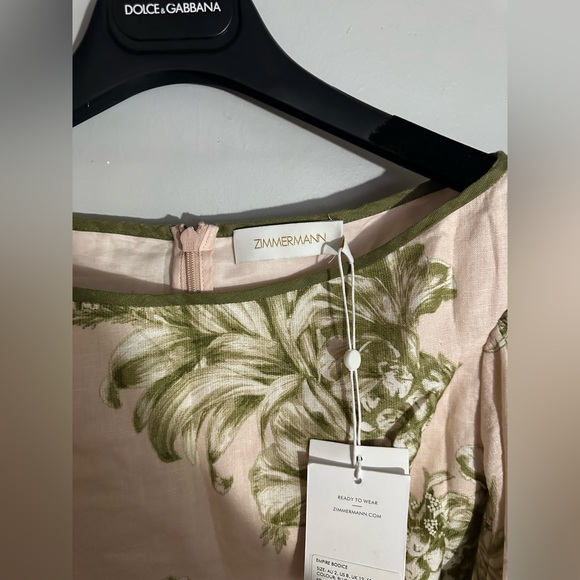 ZIMMERMANN - empire bodice printed blouse size US 8 - Picture 5 of 10